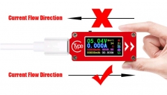 Электронный портативный USB Type-C тестер TC64 с полноцветным ЖК дисплеем (напряжение, ток, мощность, емкость, температура)