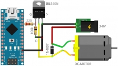 Мотор-редуктор Gear Motor 48:1 для Arduino, 3-12 В