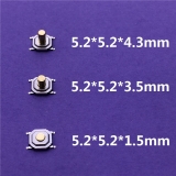 Кнопка тактовая SMD 5.2 * 5.2 * 4.3 мм IT-1187-G43M G68