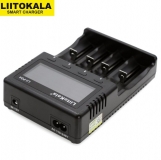 Зарядное устройство LiitoKala PD4 для 1-4 аккумуляторов Li-Ion, Li-Pol, LiFePo4, Ni-MH/Cd типа A, AA, AAA, 18650, 14500 и т.д. с питанием от AC 110-240В или DC 12В