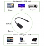 Переходник - конвертер USB Type C в HDMI, поддержка Full HD 1080P, 20см