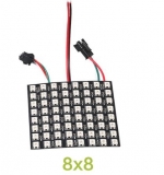 Светодиодная сборка CJMCU  WS2812B-64, панель 64 smd RGB 5050 светодиодов WS2812, 4-7В, последовательный интерфейс, размер 65*65мм
