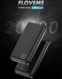 Внешний аккумулятор - зарядное устройство FLOVEME Power Bank 20000мАч High speed dual USB 5В 2.1А