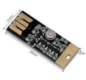Миниатюрный USB RGB светильник с сенсорным управлением и микрофоном для эффекта цветомузыки, 5В, RGB светодиод 5050