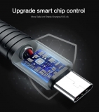 Кабель USB - MicroUSB 30cм, максимальный ток 2.4А, защите от изломов, Floveme