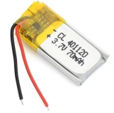 Литий-полимерный аккумулятор 3,7В  041120 401120 70mah (устройства: навигаторы, радиоуправляемые игрушки)