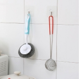 Крючок на самоклеящейся подложке 6*6 см для ванной комнаты и кухни, выдерживает вес до 25кг