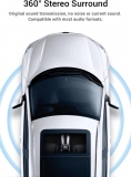 Автомобильный Bluetooth 5.0 FM-передатчик с MP3-проигрывателем и двойным зарядным устройством USB Quick Charge QC3.0, 5В 3А, 9В 2А, 12В 1.5А, TOPK