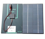 Поликристаллическая солнечная батарея 18В  0.22А  4.2Вт, размер 200 х 130 х 2 мм, с проводами