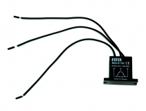 Резистивно-емкостной искрогаситель трехфазный FOTEK SQ3-511W,  550VAC, 0.12 мкФ, 47 Ом, с выводными проводами