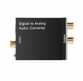 Преобразователь цифрового в аналоговый аудио сигнал, вход  Toslink/RCA, выход стерео RCA, 24-бит DAC S/PDIF декодер до 96кГц