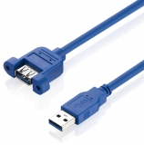 Кабель удлинительный USB 3.0 - USB 3.0 150 см с ушками крепления (28мм)