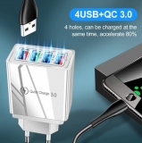 Адаптер питания - зарядное устройство AC 100-240В - 4 порта USB, 5В 3.5А