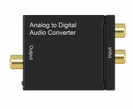 Преобразователь аналогового аудио сигнала в цифровой, вход стерео RCA, выход Toslink / RCA coaxial, 24-бит DAC S/PDIF декодер до 96кГц
