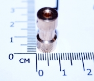 Соединительная муфта на вал 2мм/2мм , медь, диаметр 9мм, длина 20 мм