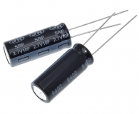 Супер конденсатор (ионистор) 10 Фарад 2.7 В (10000000 мкФ) 10F2.7V 10*26мм JH