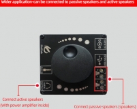 Компактный стереоусилитель XY-AP502L HiFi 2*50Вт с Bluetooth 5,0 на TPA3116, класс D, 5-24В