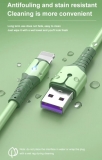 Кабель USB Lightning 8pin - USB 1м, максимальный ток 2.4А, защите от изломов, для Apple iPhone Ipad, желтый