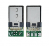 Разъем USB Type C 3.1 c платой для пайки, 4 контакта (папа)
