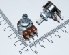 Переменный резистор 10 КОм ( двойной потенциометр, короткая ручка 15 мм, диаметр 6мм)