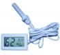 Цифровой LCD гигрометр - термометр 10%RH ~ 99%RH, -50°C + 70°С (белый, внешний датчик)