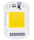 Сверхяркий COB светодиод 50 Вт теплый белый цвет 2700-3200К 4000-4500 Lm 220 В AC