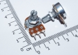 Переменный резистор 1КОм (потенциометр, короткая ручка 15 мм, диаметр 6мм)