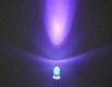 Светодиод 3мм ультрафиолетовый 395-410нм 3.2-3.8В 20мА 1000-1200mcd 20°