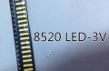 Светодиод SMD LG innotek 8520 LED PLHW82Q33PP010000 ультра яркий белый цвет 0.5Вт  2.9В - 3.4В 110-160мА