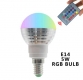 Светодиодная RGB лампа E14 85-265В 5 Вт с дистанционным управлением
