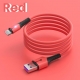 Кабель USB Lightning 8pin - USB 1м, максимальный ток 2.4А, защите от изломов, для Apple iPhone Ipad, красный
